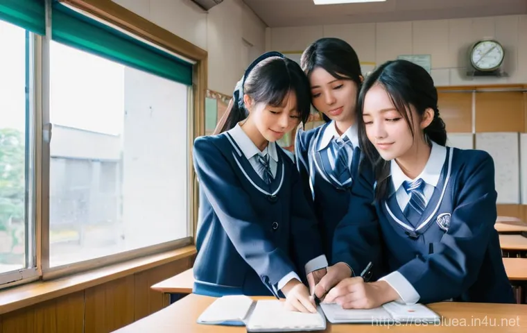 블루아카이브 스토리 요약 - **Prompt:** A heartwarming scene featuring five teenage girls from Abydos High School: Hoshino, Shir...