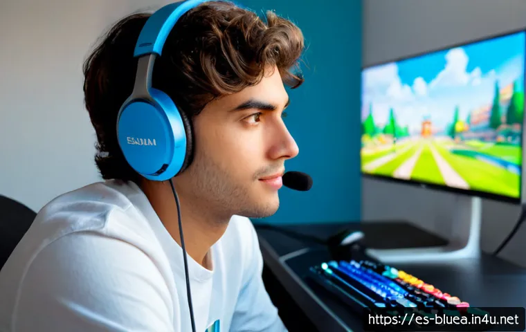 블루아카이브 크리에이터 인터뷰 - Photorealistic creator interview in a bright modern Madrid gaming studio, a young Spanish video crea...